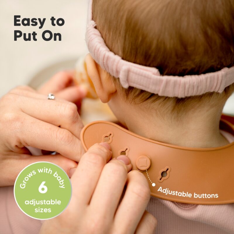 KeaBabies Terracotta Silicone Bibs part of our  collection