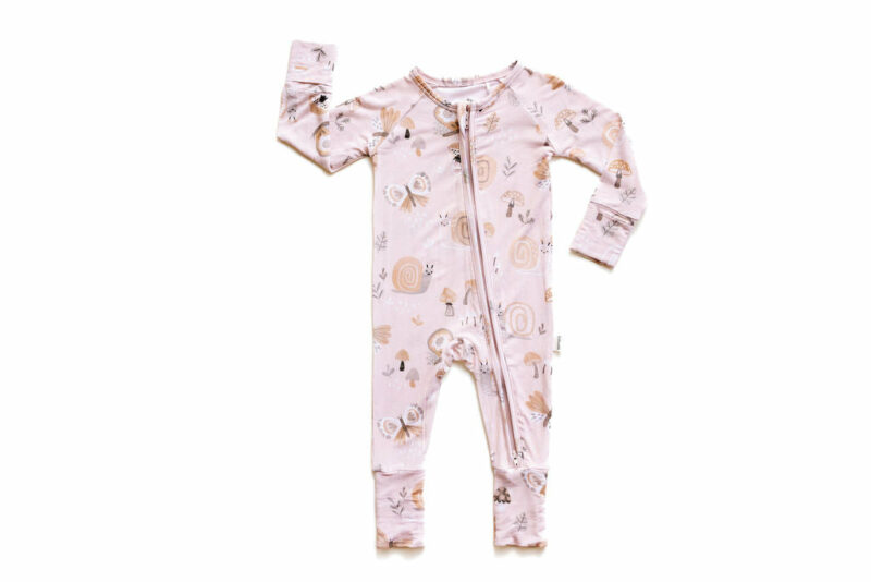 Snails Bamboo Viscose Sleeper from Butterscotch Babies