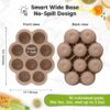 Chai Latte Silicone 2oz Baby Food Freezer Tray with Lid from KeaBabies Chai Latte Silicone 2oz Baby Food Freezer Tray with Lid from KeaBabies