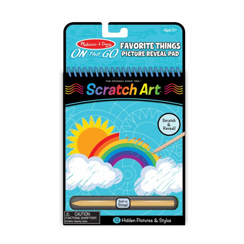 Melissa & Doug On the Go Scratch Art: Favorite Things Hidden Picture Pad