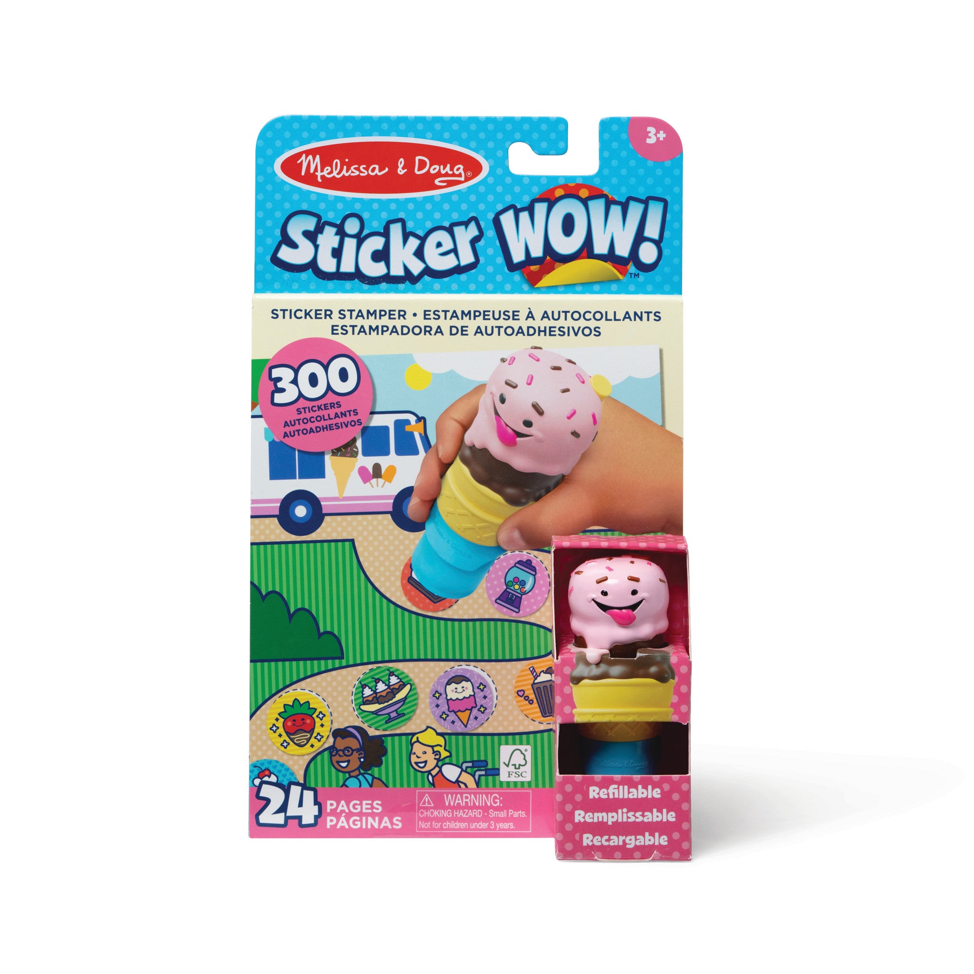 Melissa & Doug Sticker WOW! Activity Pad Set - Ice Cream