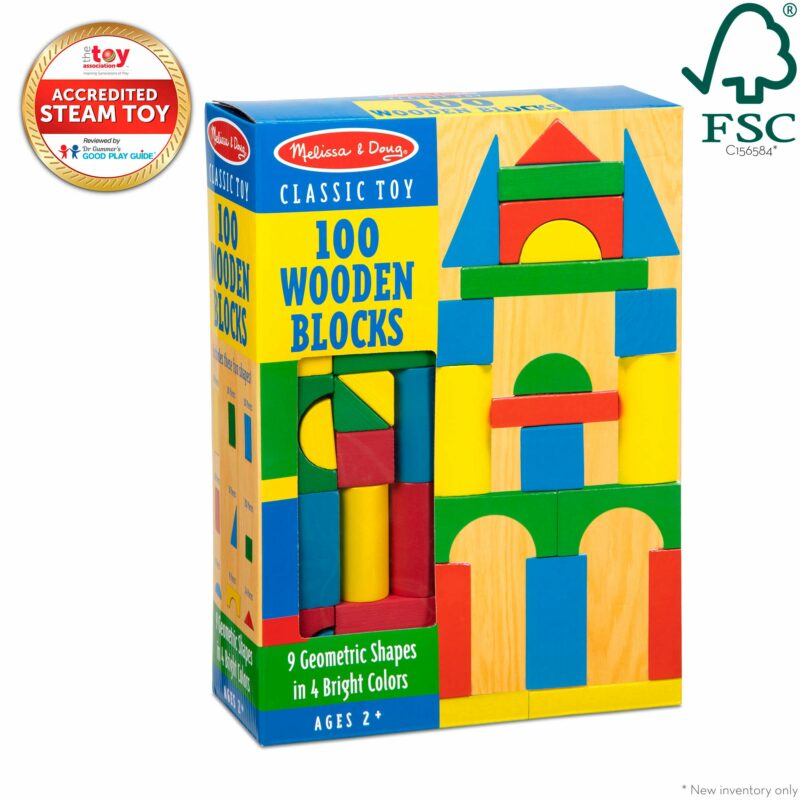 100 Piece Wood Blocks Set from Melissa & Doug