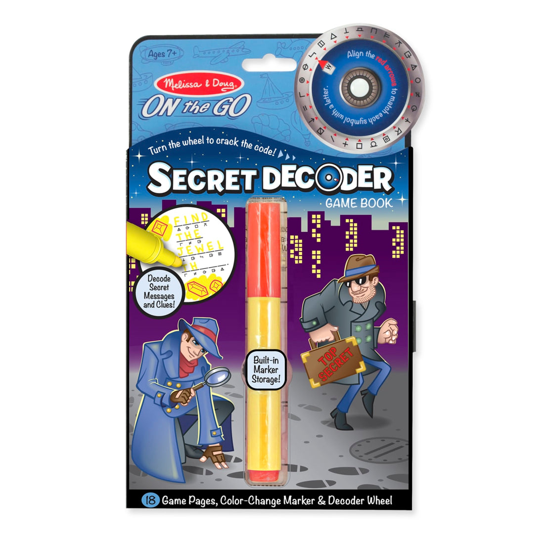 Melissa & Doug Secret Decoder Game Book On the Go Travel Activity Book