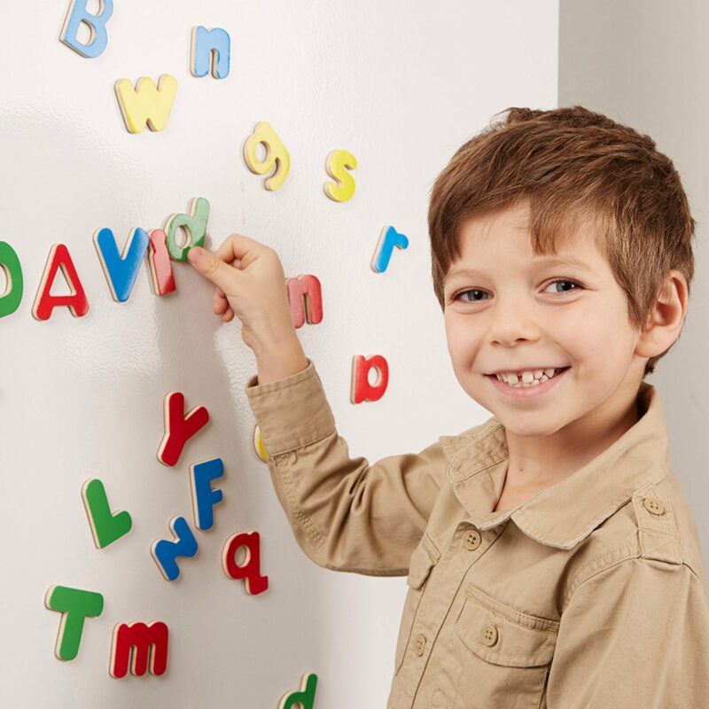 Melissa & Doug Wooden Letter Alphabet Magnets Toys
