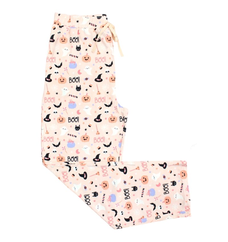 Sweet and Spooky Halloween Glow in the Dark Bamboo Adult Sleep Pants from Emerson and Friends