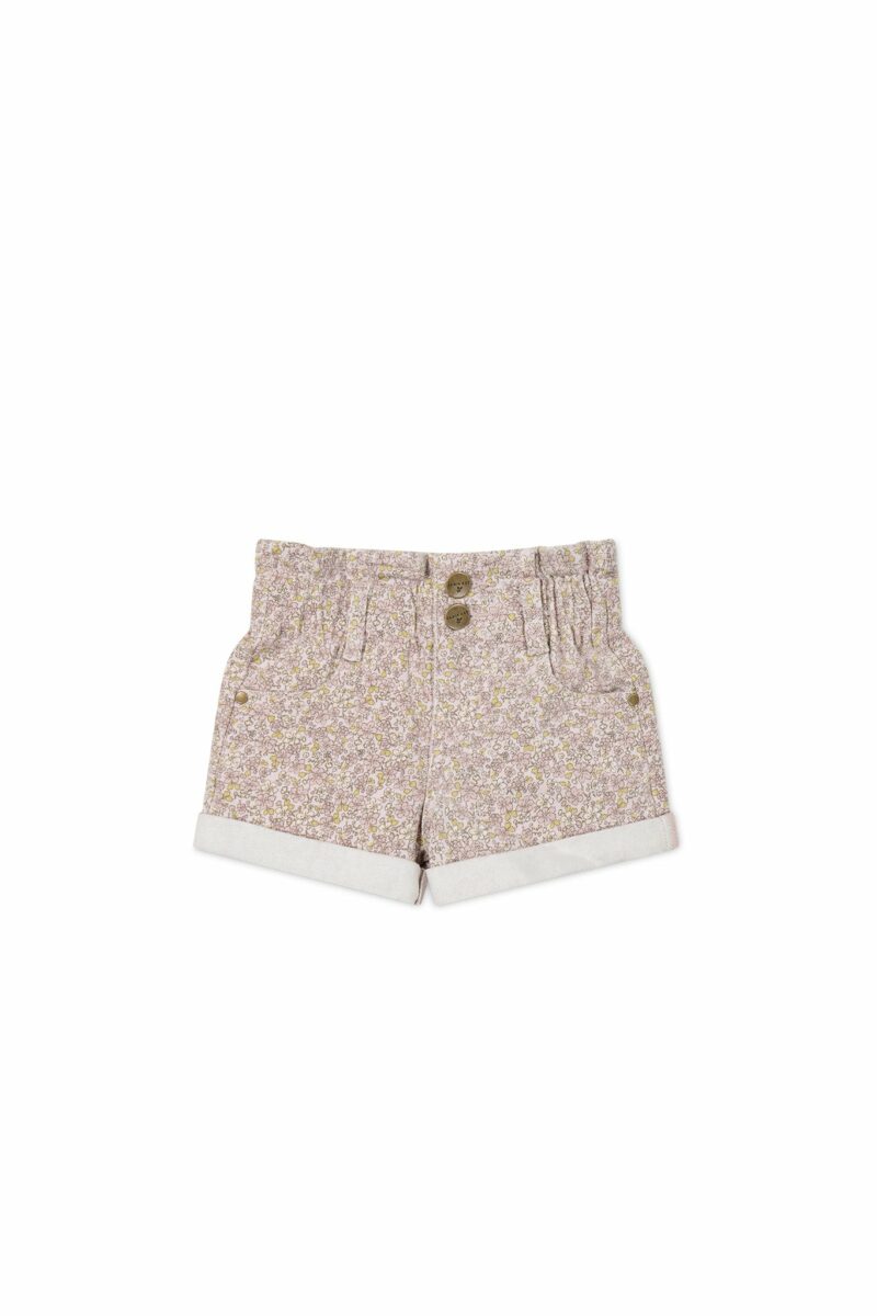 Grace Cotton Twill Short In Chloe Lilac