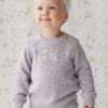 Jamie Kay Audrey Knitted Jumper In Starling Goldie Bouquet