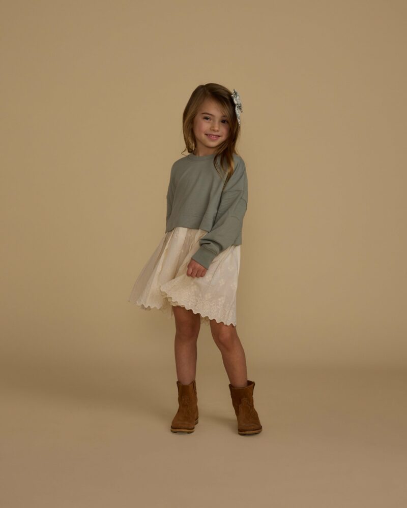 Rylee & Cru Sweatshirt Dress In Laurel
