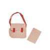 Olli Ella Carrie Convertible Changing Bag & Mat Strawberry