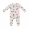 Pickleball Pink Bamboo Viscose Zipper Footie