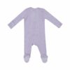 Ribbed Orchid Petal Bamboo Viscose Zipper Footie from Angel Dear