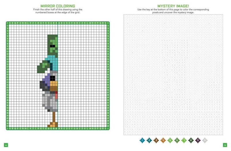 Unofficial Minecraft Pixel Coloring Book from Simon & Schuster
