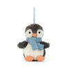 Peanut Penguin Ornament made by Jellycat
