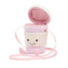Amuseables Coffee-to-Go Pink Bag from Jellycat