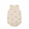 Pima Cotton Noah Playsuit in Henry Hedgehog Birch 
