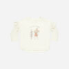 Ruffle Long Sleeve Tee in Mouse from Rylee + Cru