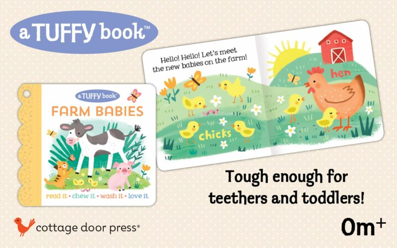 Farm Babies Tuffy Teether Indestructible Book from
