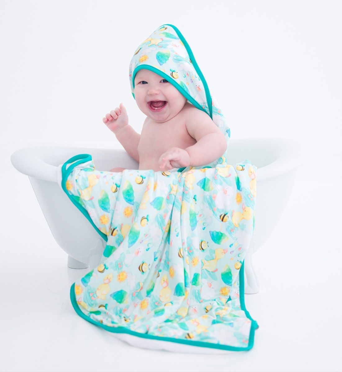 Birdie Bean Waddles Toddler Hooded Bath Towel