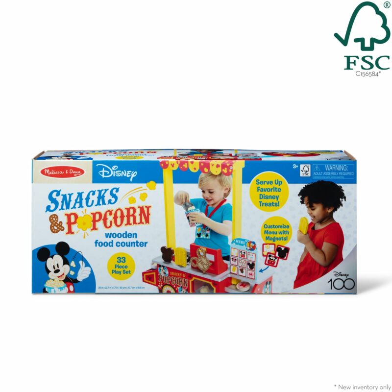 Melissa & Doug Disney Snacks & Popcorn Wooden Food Counter part of our  collection
