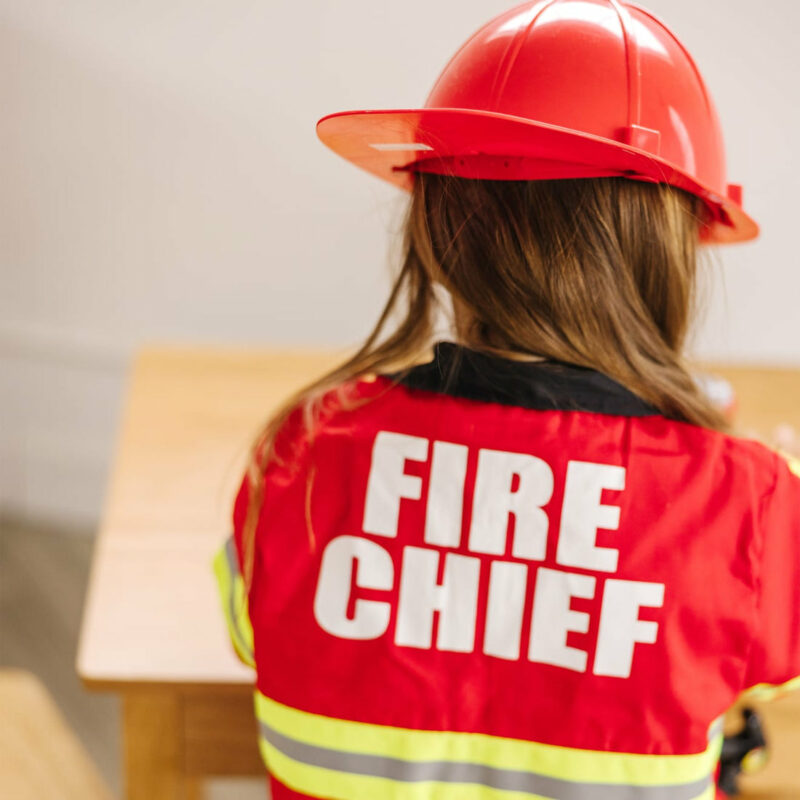 Melissa & Doug Fire Chief Role Play Costume Set Toys