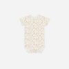 Bamboo Short Sleeve Bodysuit In Bloom from Quincy Mae
