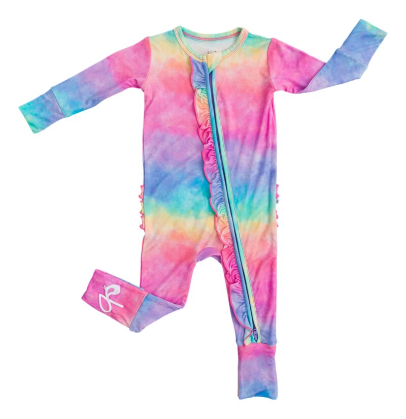 Jemma Ruffle Bamboo Viscose Convertible Romper available at Blossom