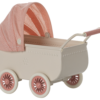 Maileg Mouse Pram In Coral