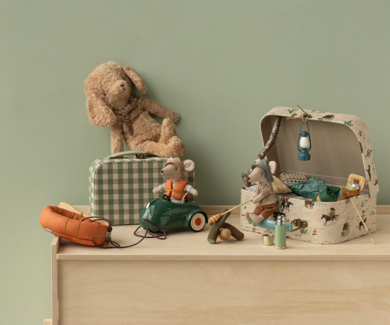 Mouse Car In Dark Green from Maileg