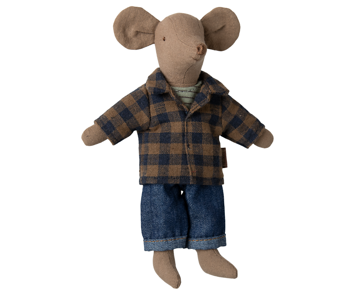 Maileg Dad Mouse In Light Brown