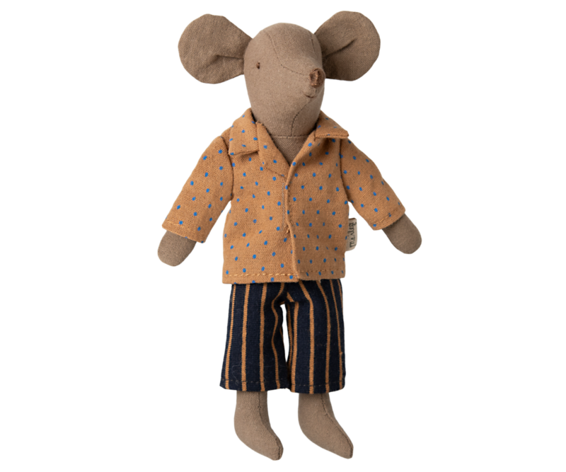 Maileg Dad Mouse Shirt and Striped Pants Toys