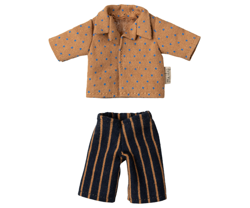 Maileg Dad Mouse Shirt and Striped Pants
