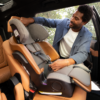 Nuna LUMN collection lifestyle photos including recline function