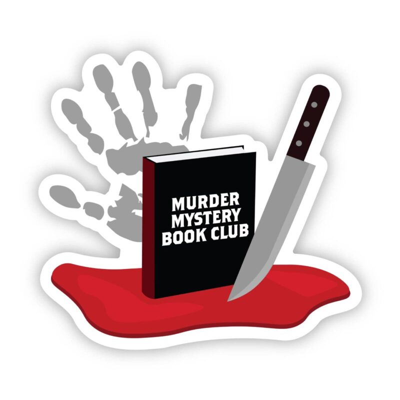 Big Moods Murder Mystery Book Club Sticker