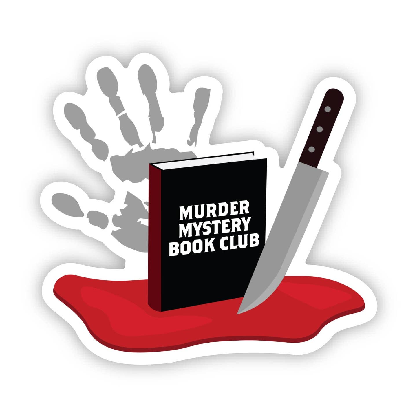 Big Moods Murder Mystery Book Club Sticker