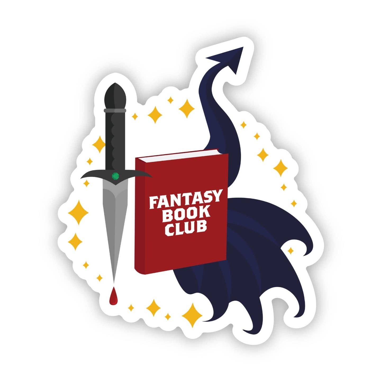 Big Moods Fantasy Book Club Sticker