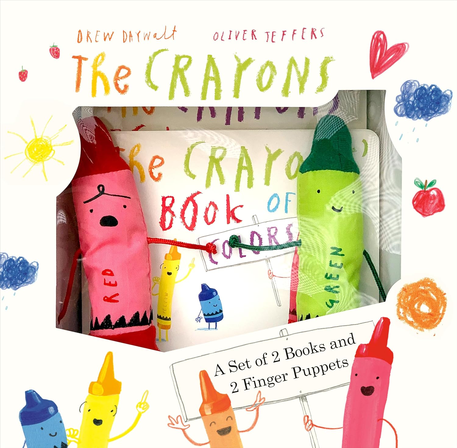 The Crayons Board Books and Finger Puppets Gift Box Set