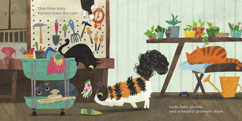 This Little Kitty in the Garden Hardcover Book from