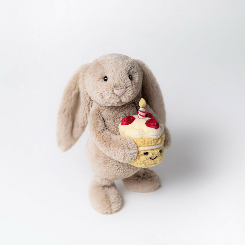 Bashful Beige Bunny Birthday Cake from Jellycat
