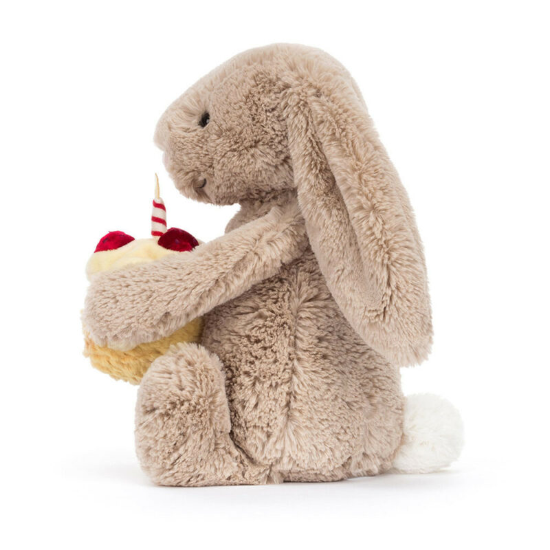 Bashful Beige Bunny Birthday Cake made by Jellycat