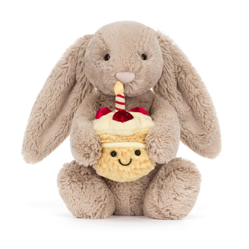 Jellycat Bashful Beige Bunny Birthday Cake part of our Bunnies collection