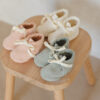 Baby Booties In Natural from Quincy Mae