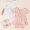 Quincy Mae Pointelle Skirted Bodysuit In Melon