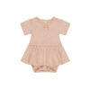 Pointelle Skirted Bodysuit In Melon