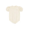 Pointelle Knit Romper In Natural available at Blossom