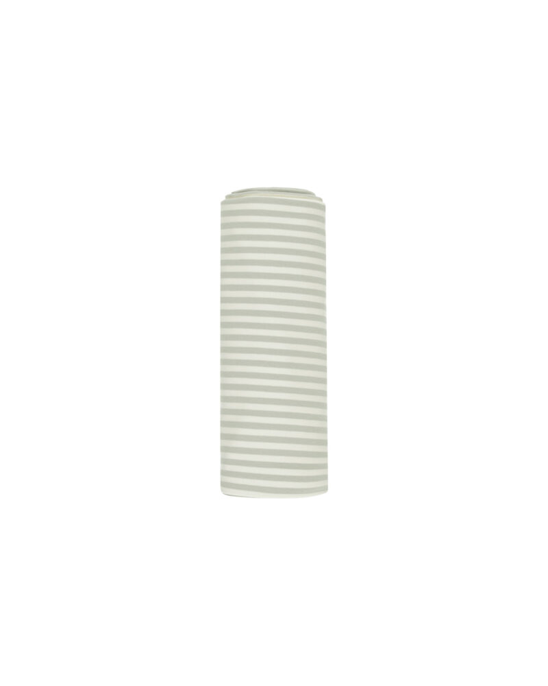 Quincy Mae Swaddle In Sage Stripe