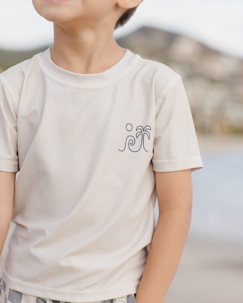 Boys Rashguard In Stone from Rylee & Cru