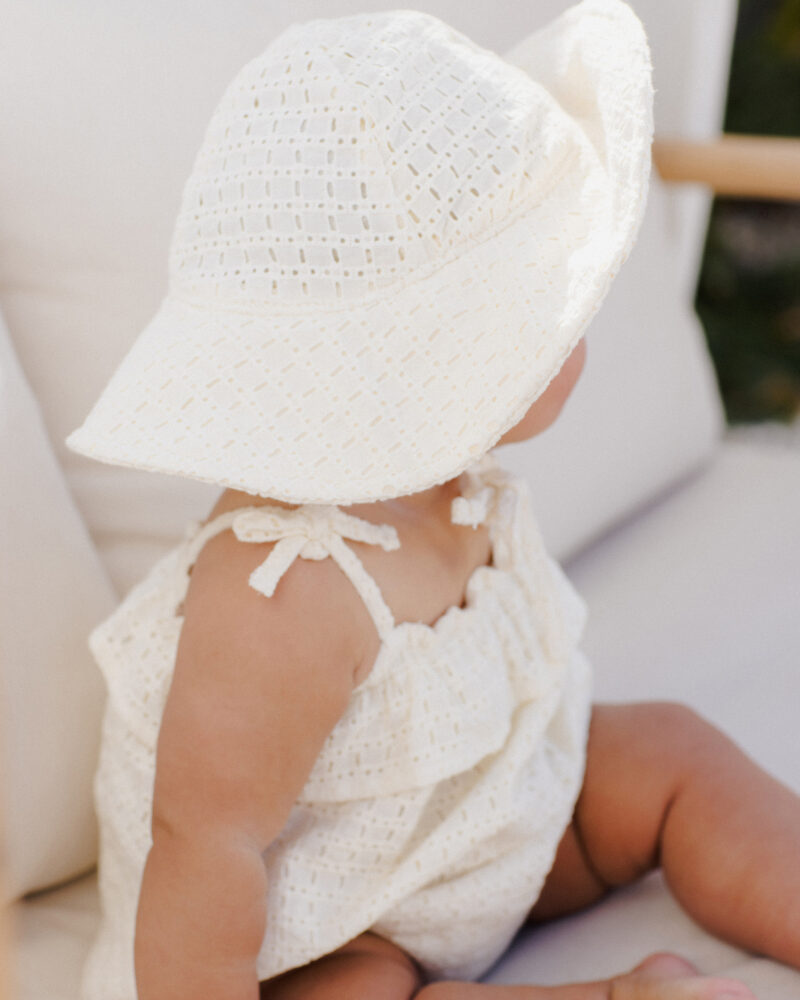 Floppy Sun Hat In Ivory from Rylee & Cru