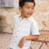 Rylee & Cru Collared Short Sleeve Shirt In Grid
