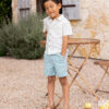 Collared Short Sleeve Shirt In Grid from Rylee & Cru