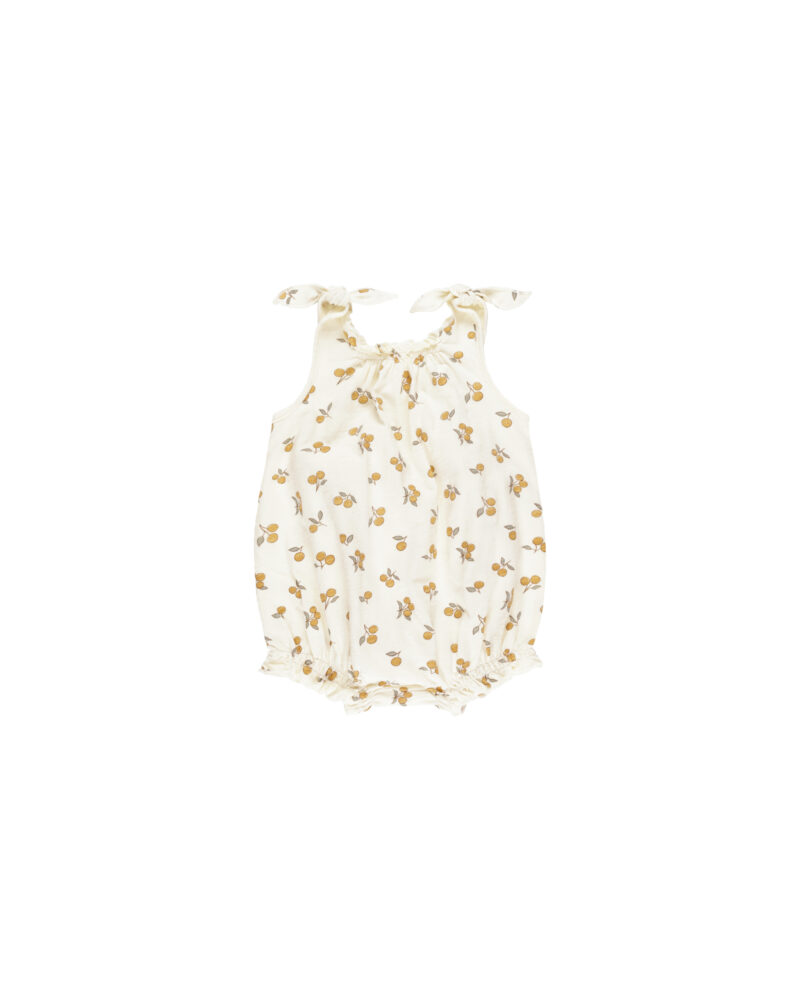 Shoulder Tie Bubble In Oranges from Rylee & Cru
